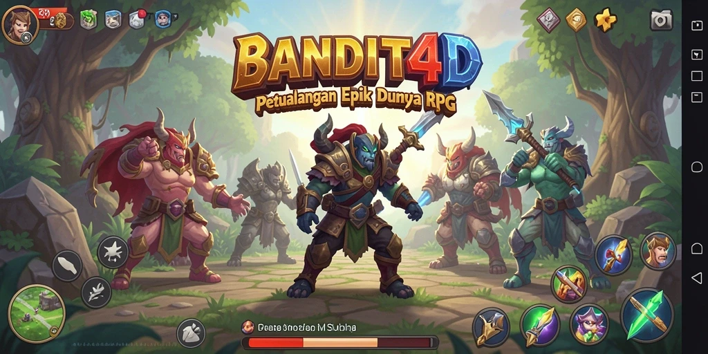 Tampilan gameplay BANDIT4D yang menegangkan dan strategis.