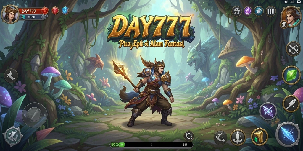 Tampilan gameplay DAY777 yang menegangkan dan fantastis.