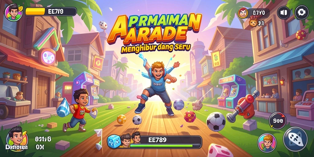 Tampilan gameplay seru dari game Arcade EE789 yang penuh tantangan.