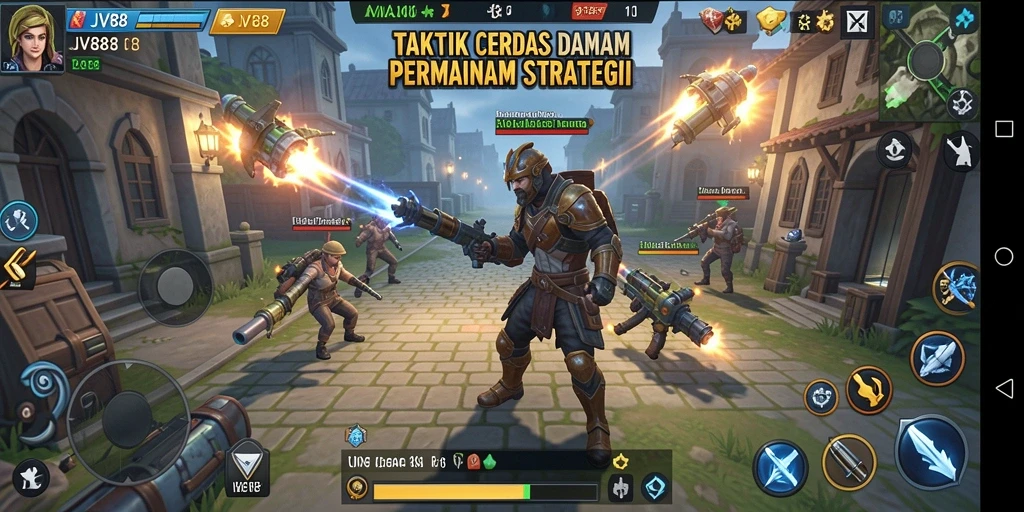 Tampilan gameplay menarik dari JV88 yang penuh strategi.