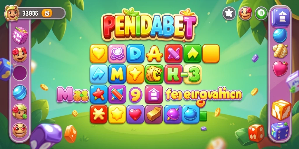 Tampilan gameplay penuh warna dan seru dari PENIDABET.