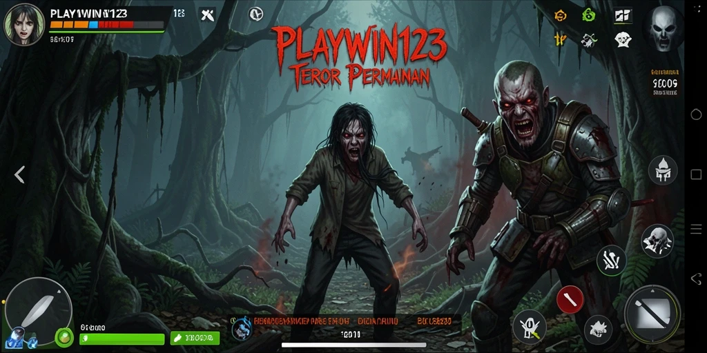 Tampilan menegangkan dari gameplay PLAYWIN123 yang penuh kengerian.