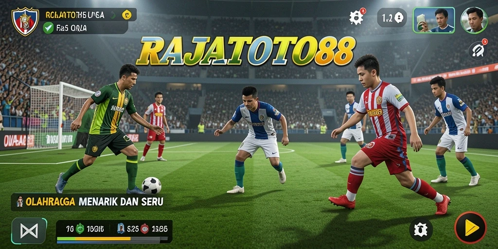 Screenshot gameplay RAJATOTO88 dengan aksi seru olahraga.
