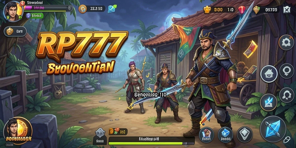 Tampilan gameplay menarik dari RP777 yang penuh strategi.