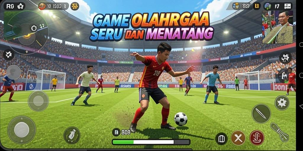 Tangkapan layar gameplay RR89 dengan aksi olahraga yang mendebarkan.