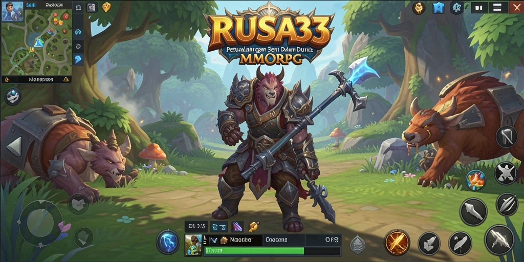 Screenshot gameplay RUSA33 menampilkan aksi seru dalam dunia MMORPG.