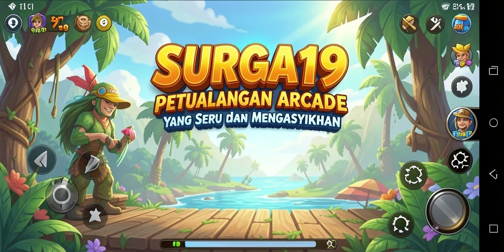 Tampilan gameplay seru dan penuh warna dari SURGA19.