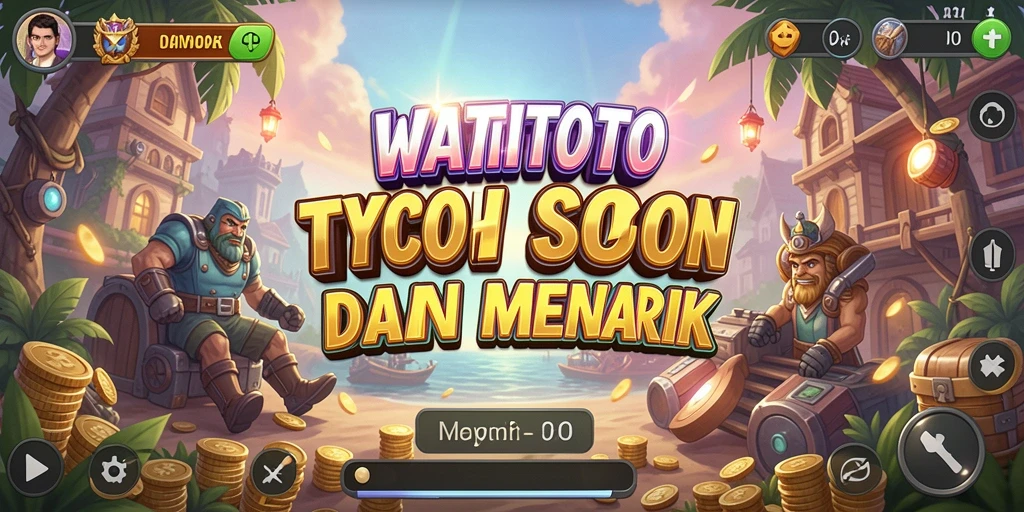 Tampilan gameplay <strong>WATITOTO</strong> dengan pengelolaan bisnis yang seru.